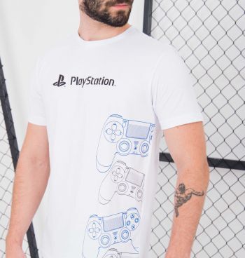 Camiseta Masculina Controles Playstation