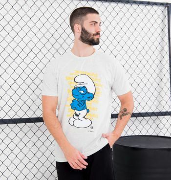 Camiseta Lettering Smurfs