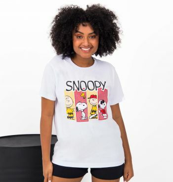 Camiseta Estampada Turma Do Snoopy