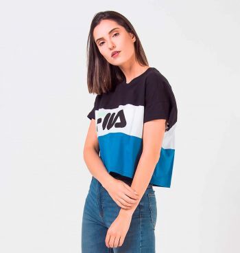 T-shirt Cropped Tricolor Fila