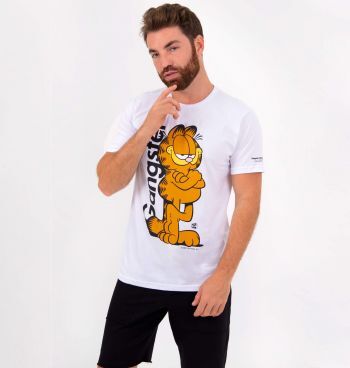 Camiseta Masculina Garfield