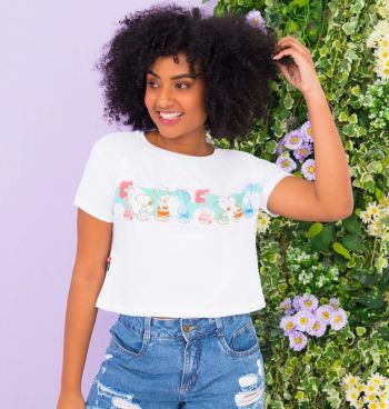 Blusa Cropped Snoopy