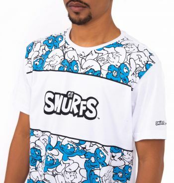 Camiseta Gangster Estampa Smurfs