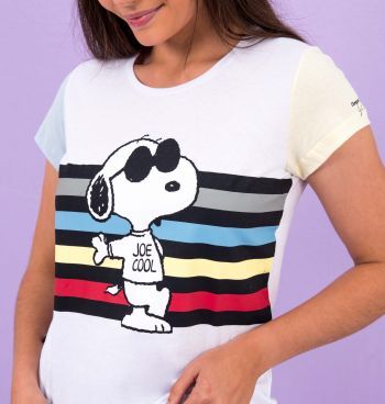 Camiseta Babylook Snoopy Summer