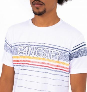 Camiseta Gansgter Listra Colorida