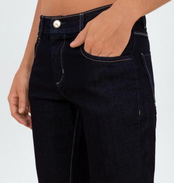 Bermuda Jeans Masculina Básica