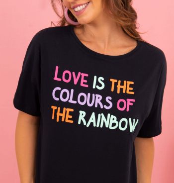 Blusa T-shirt Rainbow