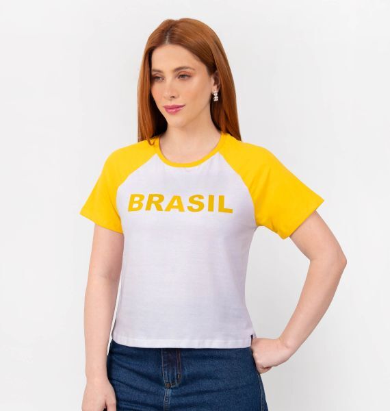 Camiseta Raglan Brasil