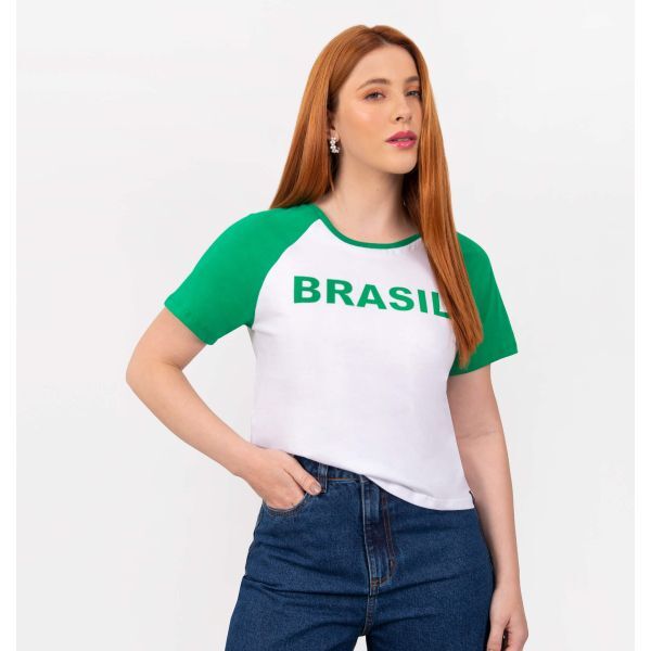 Camiseta Raglan Brasil