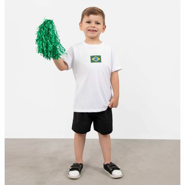 Camiseta Infantil Bandeira Do Brasil